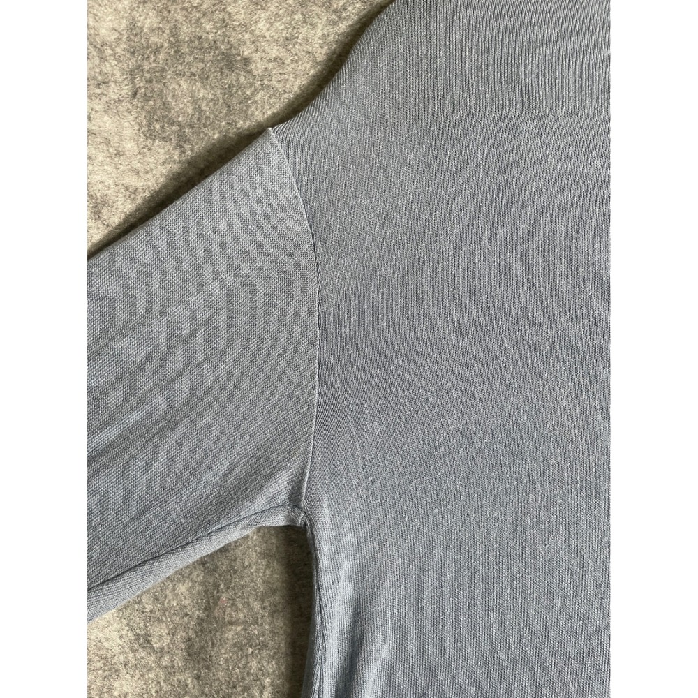 J. Jill Wearever Collection Cardigan Womens Small Blue V-Neck 3/4 Sleeve Knit - Picture 4 of 9